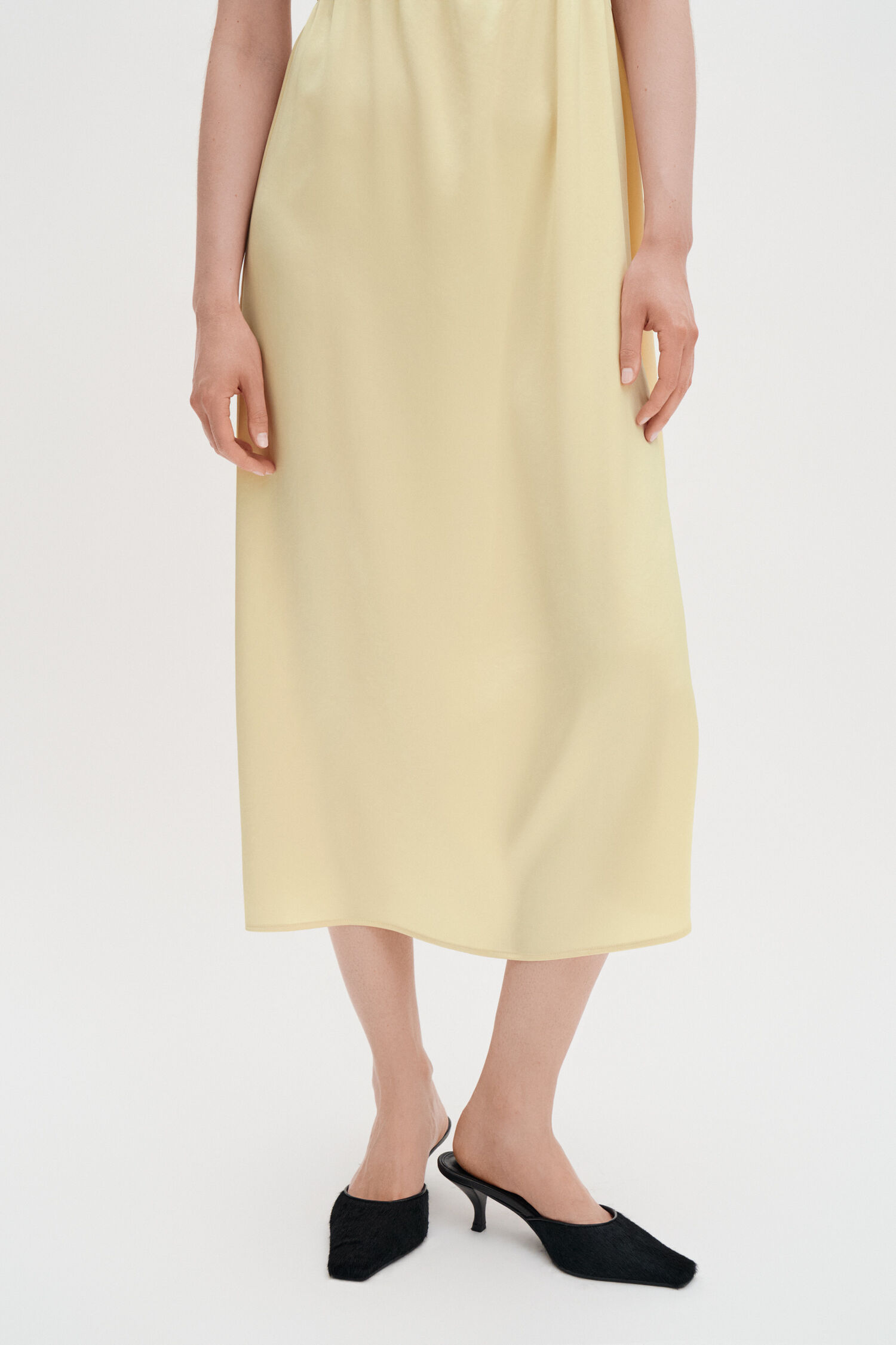 Gathered Kimono Boatneck Dress